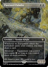 Puresteel Paladin (Borderless) (627) [Commander Masters]