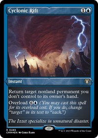 Cyclonic Rift (Foil Etched) (485) [Commander Masters]