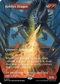 Balefire Dragon (Borderless) (697) [Commander Masters]