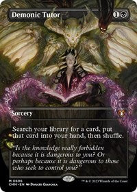 Demonic Tutor (Borderless) (696) [Commander Masters]
