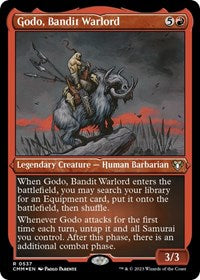Godo, Bandit Warlord (Foil Etched) (537) [Commander Masters]