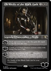 Ob Nixilis of the Black Oath (Foil Etched) (517) [Commander Masters]