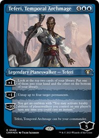 Teferi, Temporal Archmage (Foil Etched) (500) [Commander Masters]