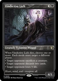 Vindictive Lich (Foil Etched) (525) [Commander Masters]