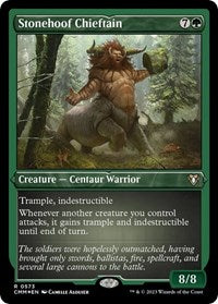 Stonehoof Chieftain (Foil Etched) (573) [Commander Masters]