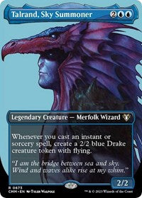 Talrand, Sky Summoner (Borderless) (673) [Commander Masters]