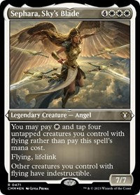 Sephara, Sky's Blade (Foil Etched) (471) [Commander Masters]