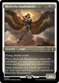 Heavenly Blademaster (Foil Etched) (461) [Commander Masters]