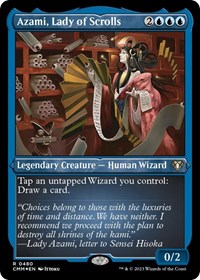 Azami, Lady of Scrolls (Foil Etched) (480) [Commander Masters]