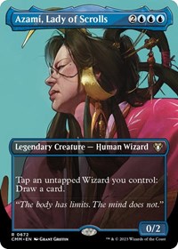 Azami, Lady of Scrolls (Borderless) (672) [Commander Masters]