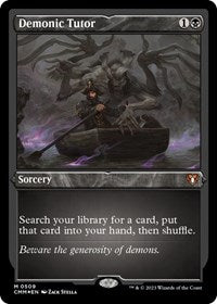 Demonic Tutor (Foil Etched) (509) [Commander Masters]