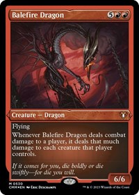 Balefire Dragon (Foil Etched) (530) [Commander Masters]