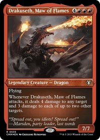 Drakuseth, Maw of Flames (Foil Etched) (535) [Commander Masters]