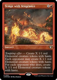 Tempt with Vengeance (Foil Etched) (551) [Commander Masters]