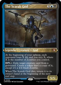 The Scarab God (Foil Etched) (590) [Commander Masters]