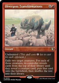 Divergent Transformations (Foil Etched) (534) [Commander Masters]