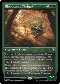 Bloodspore Thrinax (Foil Etched) (555) [Commander Masters]