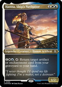 Hanna, Ship's Navigator (Foil Etched) (580) [Commander Masters]