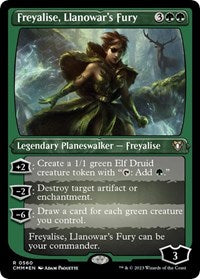 Freyalise, Llanowar's Fury (Foil Etched) (560) [Commander Masters]