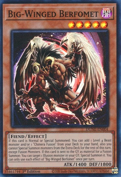 Big-Winged Berfomet (DUNE-EN004) [Duelist Nexus]