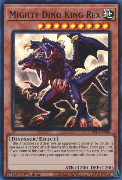 Mighty Dino King Rex (DUNE-EN008) [Duelist Nexus]