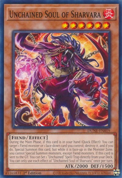 Unchained Soul of Sharvara (DUNE-EN019) [Duelist Nexus]