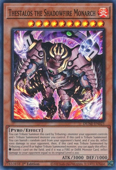 Thestalos the Shadowfire Monarch (DUNE-EN023) [Duelist Nexus]