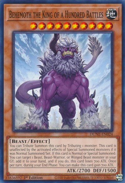 Behemoth the King of a Hundred Battles (DUNE-EN024) [Duelist Nexus]