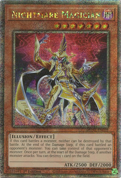 Nightmare Magician (Quarter Century Secret Rare) (DUNE-EN025) [Duelist Nexus]