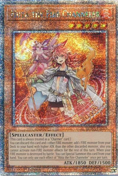 Hiita the Fire Channeler (Quarter Century Secret Rare) (DUNE-EN026) [Duelist Nexus]