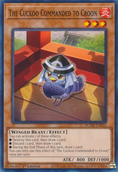 The Cuckoo Commanded to Croon (DUNE-EN031) [Duelist Nexus]