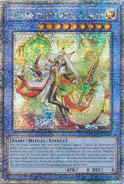 Arahime the Manifested Mikanko (Quarter Century Secret Rare) (DUNE-EN032) [Duelist Nexus]