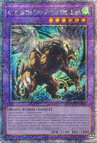 Chimera the King of Phantom Beasts (Quarter Century Secret Rare) (DUNE-EN033) [Duelist Nexus]