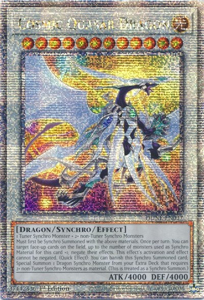Cosmic Quasar Dragon (Quarter Century Secret Rare) (DUNE-EN037) [Duelist Nexus]
