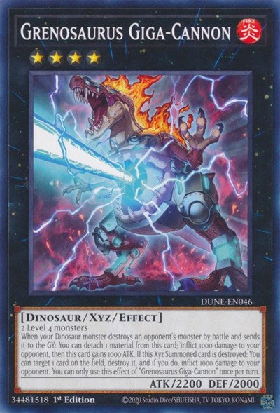 Grenosaurus Giga-Cannon (DUNE-EN046) [Duelist Nexus]