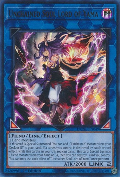 Unchained Soul Lord of Yama (DUNE-EN049) [Duelist Nexus]