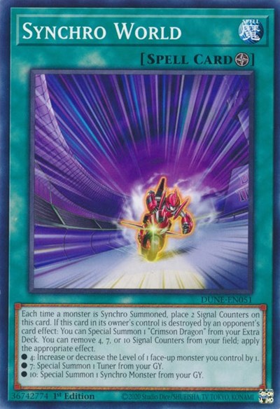 Synchro World (DUNE-EN051) [Duelist Nexus]
