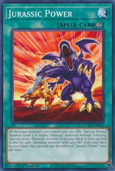 Jurassic Power (DUNE-EN053) [Duelist Nexus]