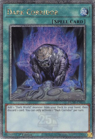 Dark Corridor (Quarter Century Secret Rare) (DUNE-EN059) [Duelist Nexus]