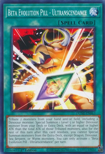 Beta Evolution Pill - Ultranscendance (DUNE-EN063) [Duelist Nexus]