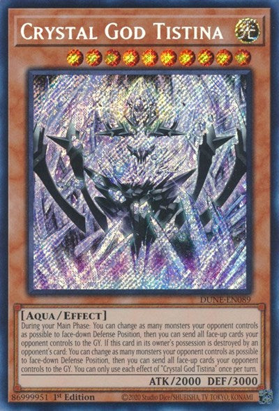 Crystal God Tistina (DUNE-EN089) [Duelist Nexus]