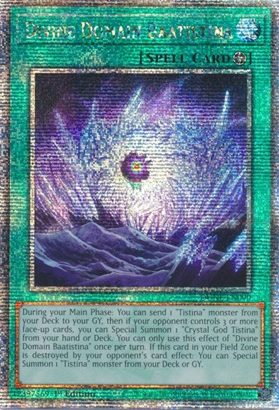 Divine Domain Baatistina (Quarter Century Secret Rare) (DUNE-EN090) [Duelist Nexus]
