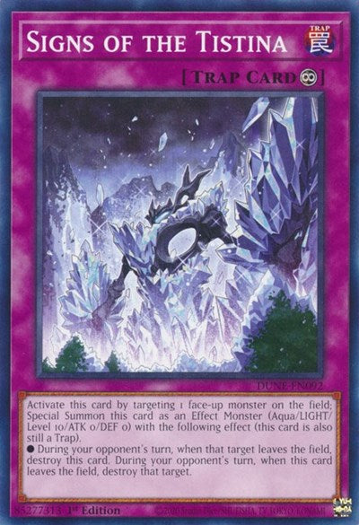 Signs of the Tistina (DUNE-EN092) [Duelist Nexus]