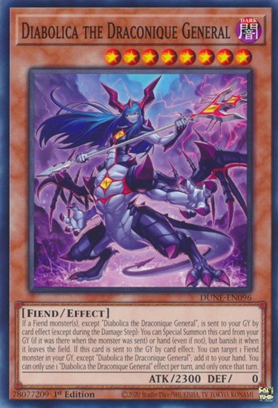 Diabolica the Draconique General (DUNE-EN096) [Duelist Nexus]