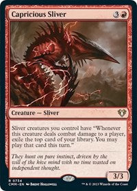 Capricious Sliver (734) [Commander Masters]