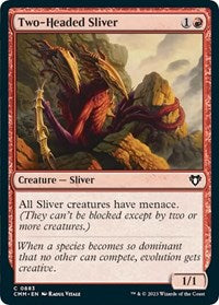 Two-Headed Sliver (883) [Commander Masters]