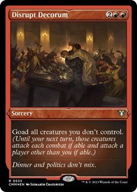 Disrupt Decorum (Foil Etched) (533) [Commander Masters]