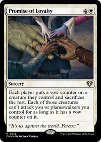 Promise of Loyalty (833) [Commander Masters]