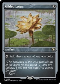 Gilded Lotus (Foil Etched) (605) [Commander Masters]