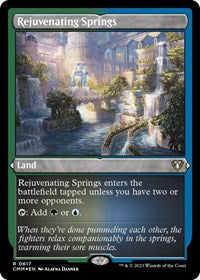 Rejuvenating Springs (Foil Etched) (617) [Commander Masters]